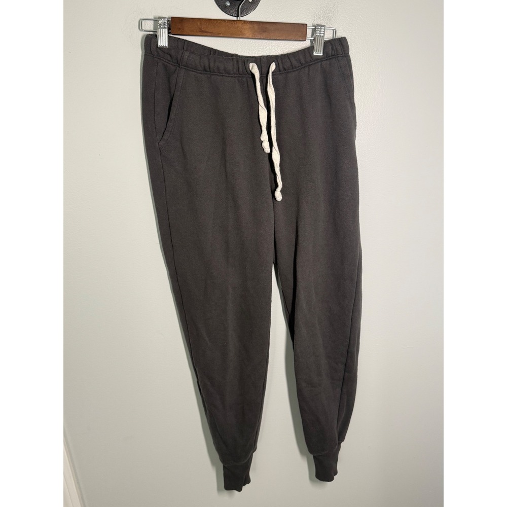 Aerie Womens Charcoal Gray Fleece Joggers High Waisted Sweatpants Size S P